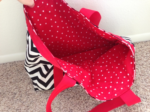 Lining- red polka dot quilting cotton